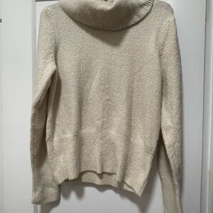 Crown & Ivy Cream Cowl Neck Sweater